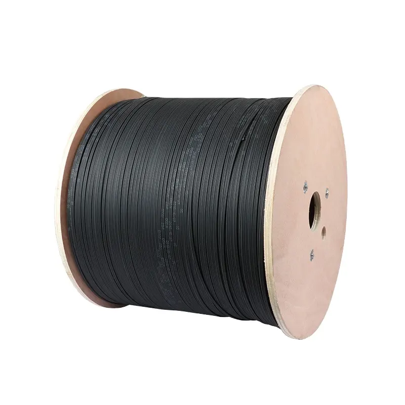 FTTH Fiber Optic Cable Single Mode 2/4/6/8/12 Cores Drop Outdoor Cable Custom 1km For G652/G657 Fiber Optical Cable