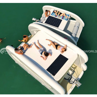 Usine populaire catamaran croisière ponton Portable bateau pliable gonflable électrique maison bateau pour les jeux d'eau