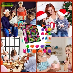 Caja Sorpresa de Adviento de Navidad 2024 de Alta Calidad con 24 Días de <span class=keywords><strong>Cuenta</strong></span> Regresiva, Mini Juguetes Antiestrés, Regalo Divertido para Niños en las Fiestas - Product Image 3