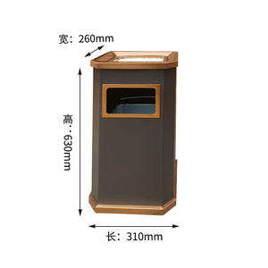 Immondizia commerciale di grande capacità in acciaio inox può Fast Food negozio/ufficio esterno pattumiera riciclabile contenitore all'ingrosso - Product Image 5