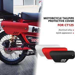 Pour <span class=keywords><strong>Honda</strong></span> <span class=keywords><strong>Trail</strong></span> <span class=keywords><strong>125</strong></span> Anti-brûlure moto échappement bouclier thermique couverture silencieux lien tuyau protecteur garde pour CT125 2020-2024 - Product Image 1