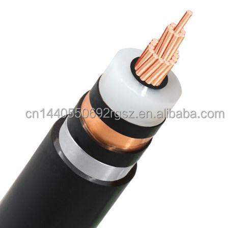 IEC-N2XSB(al)Y 3.6/6KV 1Core 25mm2 630mm2 Power Cable Medium Voltage Copper Conductor XLPE PVC Insulation Underground 30A