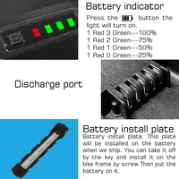 Batterie de vélo électrique longue durée 48v 36v 52v 15ah 18ah 20ah 24.5ah 31.5ah pour Amyet V9 G60