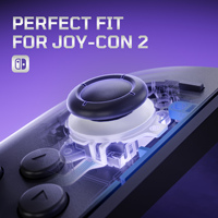 EXtremeRate Joystick 3D de remplacement blanc pour Nintendo Switch 2 Joycon