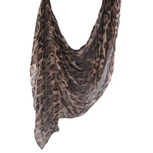 Écharpe de <span class=keywords><strong>voyage</strong></span> plate pour femme, en coton et fil de <span class=keywords><strong>Bali</strong></span>, imprimé léopard classique, protection solaire, pour le tourisme transfrontalier, toutes saisons - Product Image 5