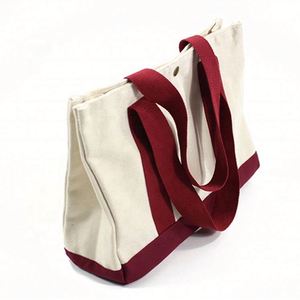 Bolsas de Mano de Algodón Ecológico a la Moda, Bolsas de Lona con Logotipo Personalizado Multicolor, Bolsa de Compras de Algodón 100% para Mujer - Product Image 4