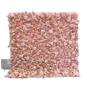 Panel de Flores Artificiales para Decoración de Paredes, 8 pies x 8 pies, Fondo Artístico Floral, Decoración de Pared con Flores de Bosque para Bodas - Product Image 5