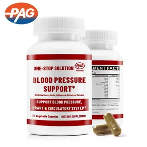 Supplement Manufacturer Good For Blood Pressure Olive Leaves Hawthorn Leaf Extract Blood Pressure Support Hard Capsule