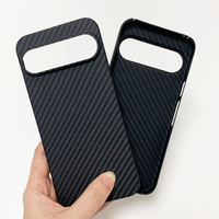 Étui de téléphone portable de luxe en fibre d'aramide durable, imperméable, couleur unie, pour Google Pixel 9 Pro XL