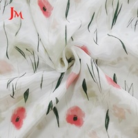 Tissu imprimé en chiffon de soie léger 100% viscose, matériau numérique pour vêtements féminins