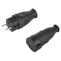IP44 16A alman kauçuk erkek dişi su geçirmez elektrik fişi ve soket