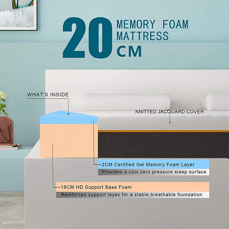 Factory directly top selling  memory foam latex gel spring pocket foldaway folding baby adult queen king single luxury mattress