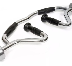 <span class=keywords><strong>Barre</strong></span> de musculation en acier personnalisée de marque Steel Power Pulls, unisexe, 10 kg, pour <span class=keywords><strong>biceps</strong></span>, triceps, trapèzes, <span class=keywords><strong>avec</strong></span> poignées en caoutchouc - Product Image 6