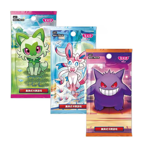 Jeu de société Vol.3 Gengar Game Pack Cards Gem Pack Vol.1 Vol.2 Scarlet Violet PTCG <span class=keywords><strong>Pikachu</strong></span> Card Gift Kid Christmas Board Games - Product Image 1