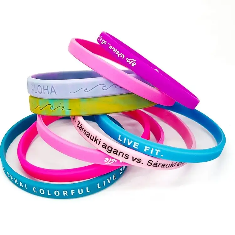 Bracelets sport personnalisés en silicone, créez vos propres bracelets en caoutchouc avec message ou logo, bracelet personnalisé de haute qualité