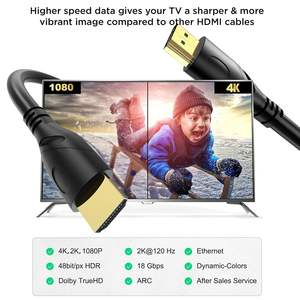 Câble <span class=keywords><strong>HDMI</strong></span> 2.1 FJGEAR avec prise en charge HDR dynamique et EARC pour home cinéma <span class=keywords><strong>Dolby</strong></span> <span class=keywords><strong>Vision</strong></span> 4K 60Hz 120Hz - Product Image 2