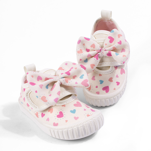 Scarpe Sportive da Esterno per Ragazze con Fiocco Rosa e Stampa a Cuore Personalizzata all'Ingrosso - Product Image 4