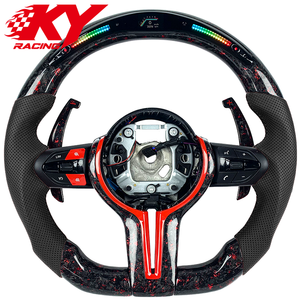 Volante personalizado de fibra de carbono con LED RPM y levas de cambio para BMW F10 F30 F20 F22 X3 F25 X5 F15 F31 F32 F36 F11 M3 M5 - Product Image 1