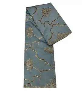 Giá rẻ thổ cẩm vải trang phục Châu Phi bazin Riche getzner phi Damask Jacquard thổ cẩm vải cho váy cưới trang phục &