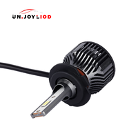 Ampoule de phare LED COB H7 pour modification de voiture, 6500K, refroidissement par ventilateur, lumière LED automobile super lumineuse