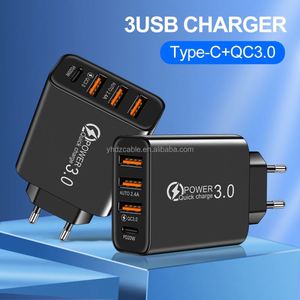 Cargador de Viaje Transfronterizo al por Mayor con 3 Puertos USB+PD, Cabezal de Carga Multipuerto para Adaptador de Teléfono Móvil A+C - Product Image 4