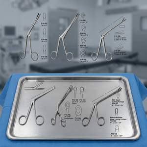 Heymann Nasal Dressing Forceps 18cm 7'' Bruenings Nasal Cutting Forceps 19cm Luc Nasal Cutting Forceps 20cm 8'' - Product Image 3