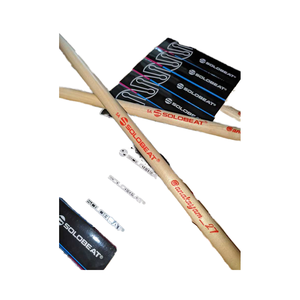 ไม้ตีกลอง5A พร้อมหัวกลองหนังแกะสีธรรมชาติไม้โอ๊คและปลายกระบอก - Product Image 1