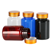 Personnalisé 2oz 30ml 60ml 120ml Pot en plastique transparent blanc noir opaque à l'épreuve des enfants/résistant avec couvercle