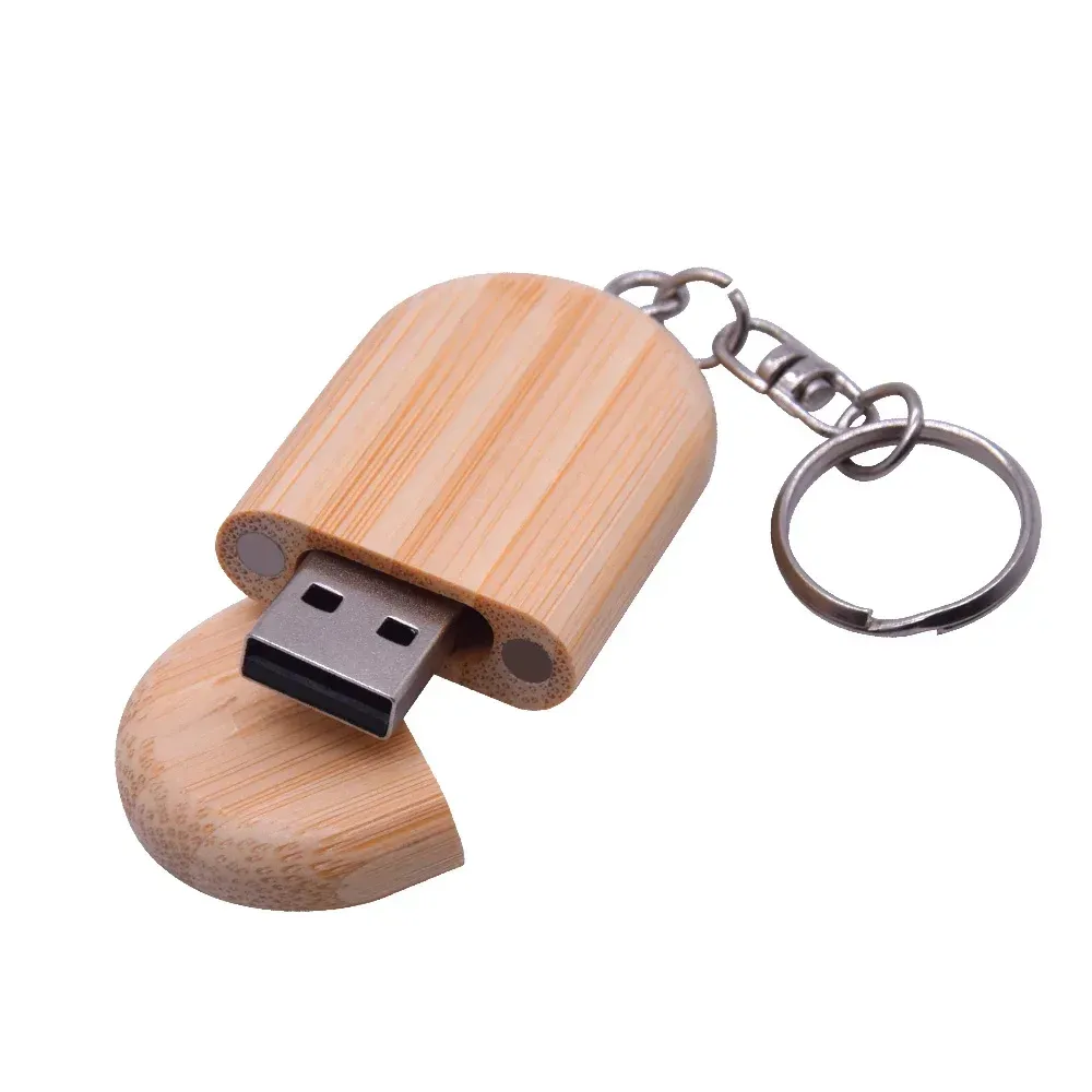 Moda Arce USB caja de madera nogal Pendrive llavero 4GB 8GB 16GB 32GB USB Flash Drive 2,0 regalo de memoria de boda