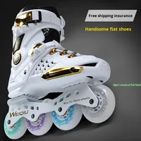 Patins à roulettes WEIQIU à châssis simple avec fermeture à boucle