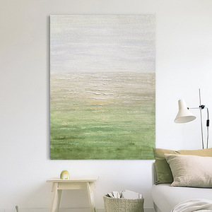 <b>Abstract</b> Texture <b>Canvas</b> Art Green Gradient Wall Painting For Living Room Sofa Background Decor - Product Image 4