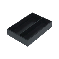 Plateau en bois pour table basse, porte-bougie, plateau noir décoratif, plateau de service