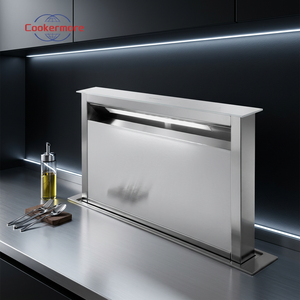 <span class=keywords><strong>Hotte</strong></span> <span class=keywords><strong>aspirante</strong></span> encastrable 90 cm en acier inoxydable, rétractable, à commande tactile, pour cuisine - Product Image 2