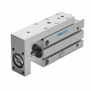 กระบอกสูบแบบเลื่อนคู่ขนาดเล็กกะทัดรัด รุ่น SLS-16-25-P-A พร้อมแผ่นบัฟเฟอร์ยืดหยุ่นสำหรับการกำหนดตำแหน่งเชิงเส้นอัตโนมัติ - Product Image 1