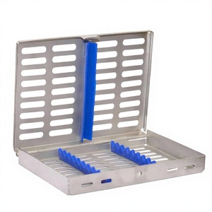 Caja de autoclave para esterilización de cassettes, bandeja dental para 10 instrumentos - Product Image 1