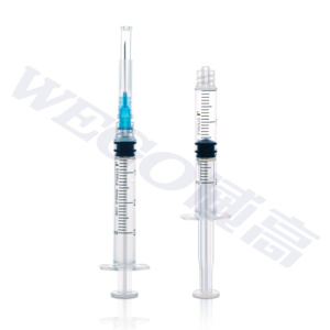 WEGO Syringe 3 Bagian Sekali Pakai Steril Medis 1Ml/2Ml/<span class=keywords><strong>3Ml</strong></span>/5Ml/10Ml Jarum Suntik Pengunci <span class=keywords><strong>Luer</strong></span> - Product Image 4