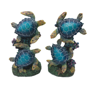 Coastal Ocean <span class=keywords><strong>Marine</strong></span> Résine Artisanat En Gros Arbre De Noël Décoration <span class=keywords><strong>Nautique</strong></span> Tortues De Mer Ornement Tortue Figurines Nourriture <span class=keywords><strong>Peinture</strong></span> - Product Image 1