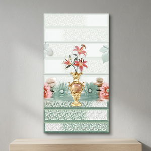 Azulejos de pared de cerámica de 12x24 más demandados, azulejos esmaltados interiores con patrón de flores de baño de 300x600mm brillantes digitales de 30x60cm - Product Image 4