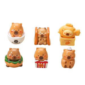 Capibara <strong>Dolphin</strong> Bakery Cuteness Blind Box Accessories Hand Mini Doll Cute Tabletop Decoration Pendant - Product Image 5
