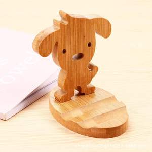 ที่วางโทรศัพท์ไม้ไผ่รูปสัตว์ ที่วางบนโต๊ะ สีไม้ธรรมชาติ รองรับแท็บเล็ต ที่วางโทรศัพท์มือถือ - Product Image 5