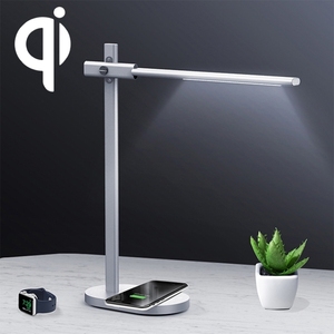 Control táctil Aleación de aluminio <span class=keywords><strong>Momax</strong></span> QL1 2 en 1 Cargador inalámbrico de carga rápida estándar con lámpara LED para teléfono móvil - Product Image 2