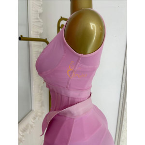 Corsé posparto rosa bebé con cremallera, faja moldeadora de cintura para mujer, <span class=keywords><strong>sexy</strong></span>, que realza las curvas - Product Image 6