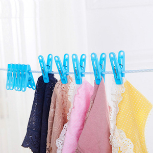 Đầy Màu sắc duy nhất mùa xuân kẹp áo Set 10 Nhựa chốt với <span class=keywords><strong>2</strong></span> Meter Nylon Rope thuận tiện treo cho ngoài trời - Product Image 6