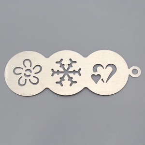 แม่พิมพ์กาแฟทำจากสเตนเลสลายนมวัวคาปูชิโน่โฟมใช้ซ้ำได้ - Product Image 2