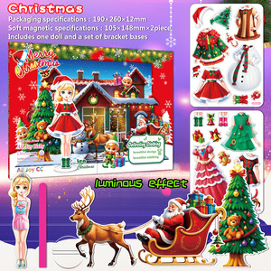 Ensemble de jouets en papier magnétique 3D silencieux All Joy CC Halloween pour enfants avec des fonctions qui brillent dans le noir - Product Image 5