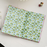 Daydream Journal Design personnalisé Couverture en lin Logo imprimé avec pages intérieures à simple doublure noire