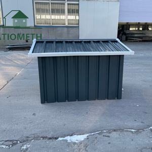 <span class=keywords><strong>Caseta</strong></span> para <span class=keywords><strong>Robot</strong></span> Cortacésped Gris, Almacenamiento Exterior de Acero Galvanizado para Herramientas de Jardín - Product Image 3