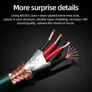 ATAUDIO-Cable de Audio de alta gama, 2,5mm, Hifi, <span class=keywords><strong>Hiend</strong></span>, equilibrado, de 1 a 2rca, amplificador de auriculares con enchufe de loto - Product Image 6