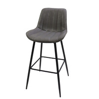 Tabouret de bar de luxe vintage en cuir PU Style industriel polyvalent pour la maison Bar Hôtels Salle à manger en plein air Chambres à un prix