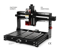 Routeur de bureau CNC 3020 Plus 3 axes 500W à vis à billes haute rigidité, moteur en aluminium haute précision, laser et roulement en option